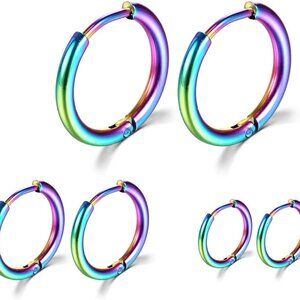 Surgical Stainless Steel Hoop Earrings 8mm/10mm/12mm Small Huggie Hoop Earrings
